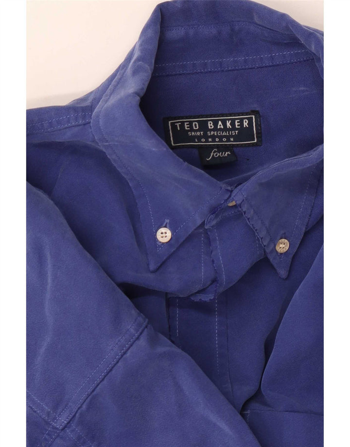 Ted Baker Chemise Homme Taille 4 Large Bleu