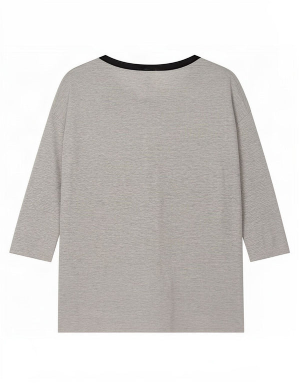 Abito a trapezio con maniche a 3/4 da donna Zara UK 16 grande grigio