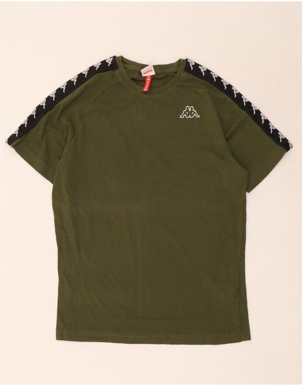 Tricou grafic pentru bărbați Kappa Top Medium Green Colorblock Bumbac