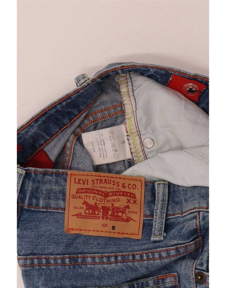 Levi's Boys Straight Jeans 7-8 Years W24 L23 Blue Cotton