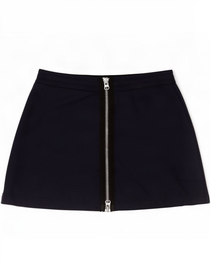 Fustă mini pentru femei Zara Medium W28 Bleumarin Poliamidă