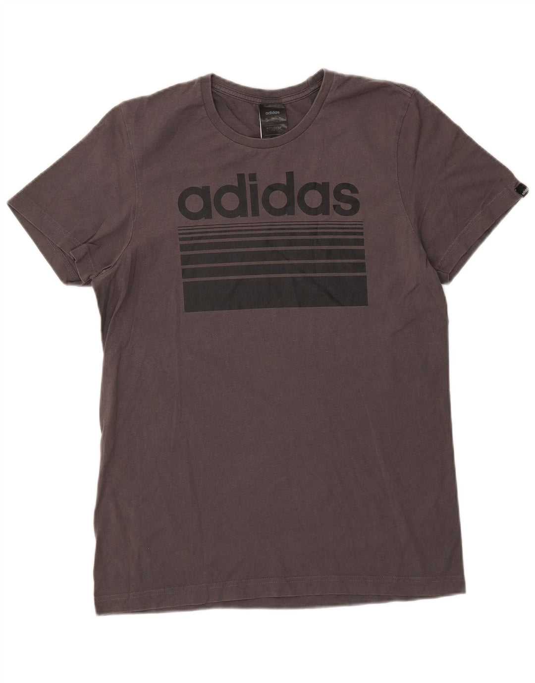 Adidas Mens Graphic T-Shirt Top Small Grey Cotton