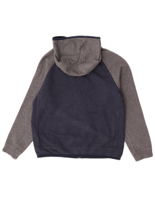 Nike Sweat à capuche zippé pour garçon 10-11 ans Bleu marine moyen colour block