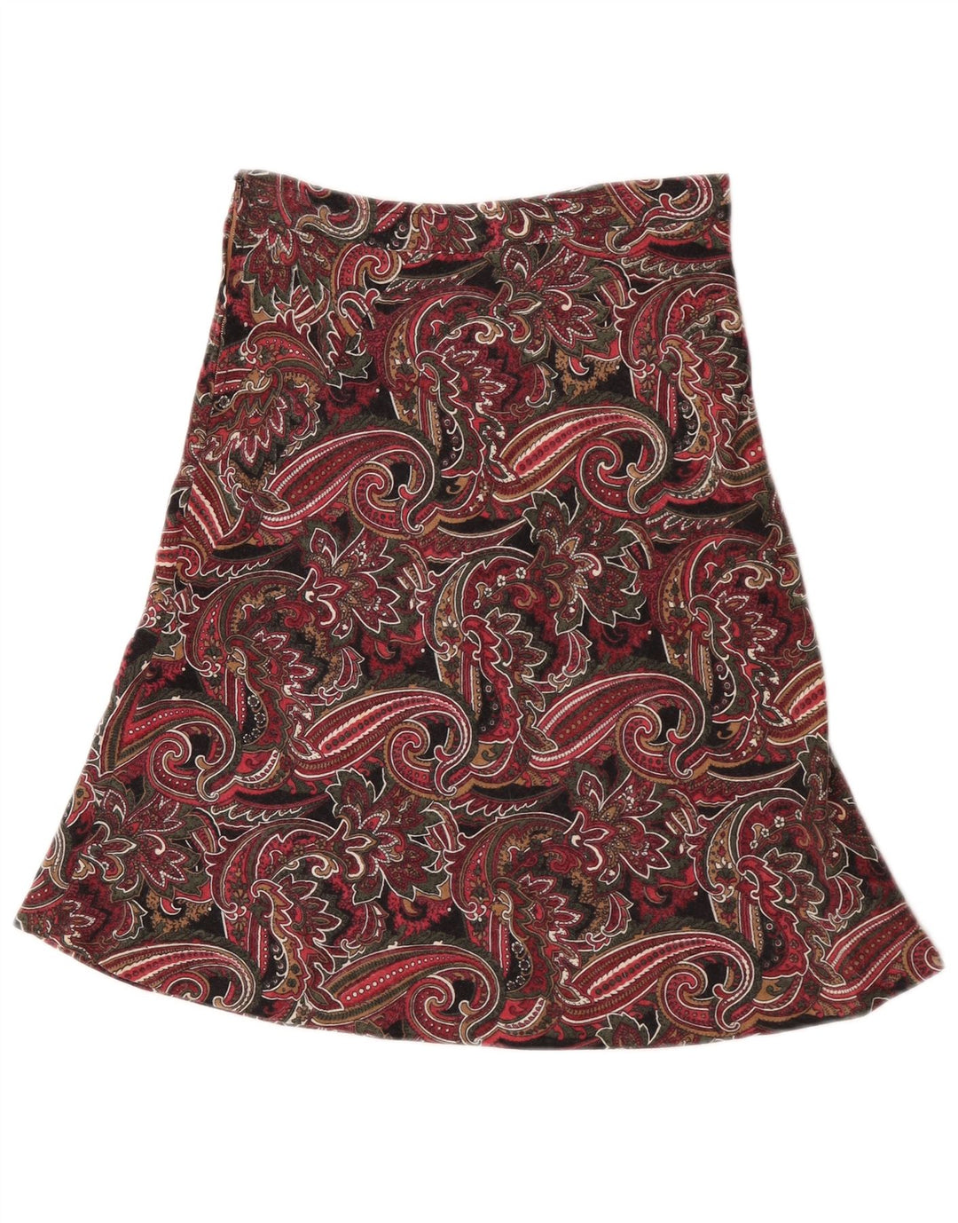 Vintage Womens A-Line Skirt W25 Small Multicoloured Paisley