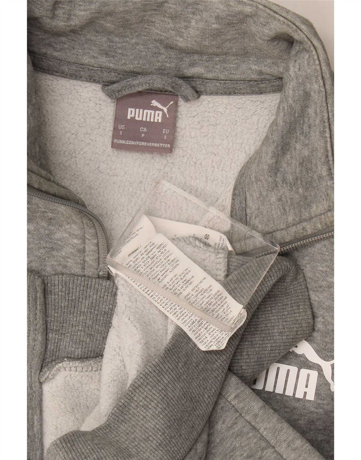 Puma Veste de Survêtement Homme Petit Gris Moucheté Coton