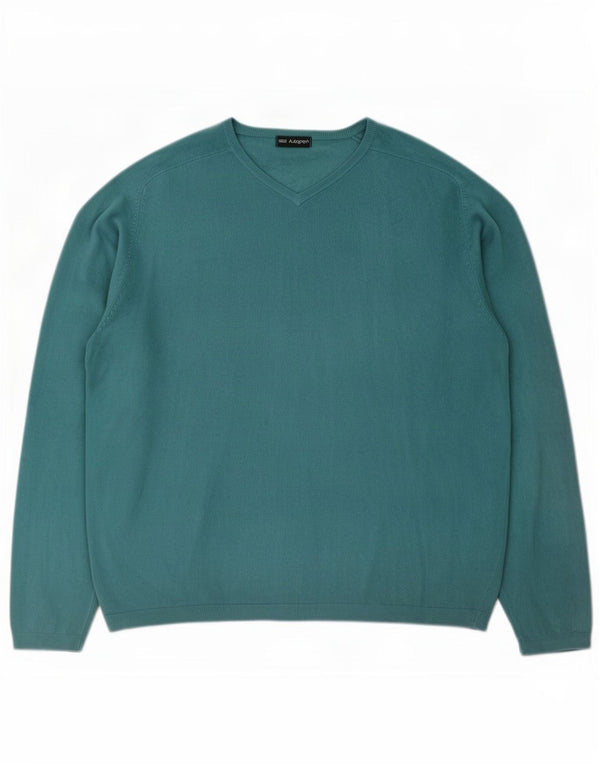 Marks & Spencer Jersey con Cuello en V para Hombre XL Acrílico Verde