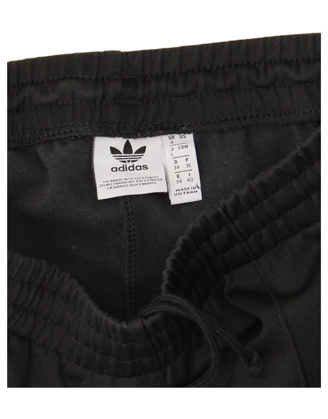 ADIDAS Womens Tracksuit Trousers UK 8 Small Black Polyester Vintage Adidas and Second-Hand Adidas from Messina Hembry 