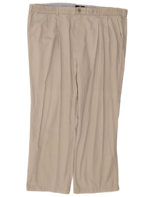 Marks & Spencer Mens Blue Harbour Pegged Chino Trousers W44 L29 Beige