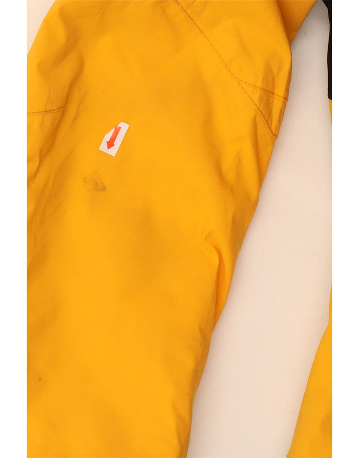 Colmar Womens Hooded Ski Jacket IT 48 XL Yellow Colourblock Nylon