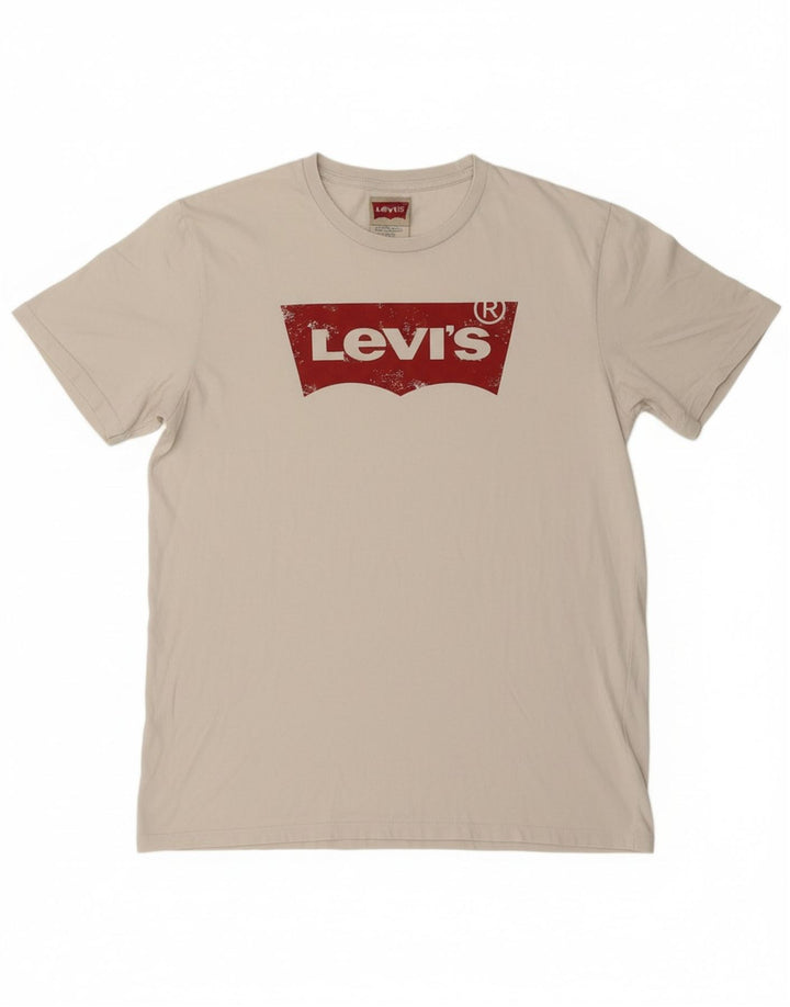 LEVI'S Mens Graphic T-Shirt Top Medium White