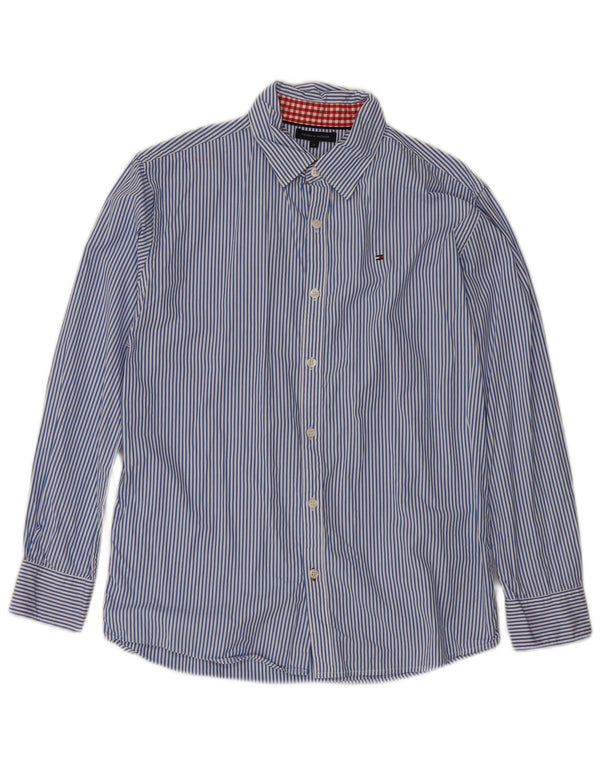 Camicia Tommy Hilfiger Bambino 15-16 anni Cotone Gessato Blu