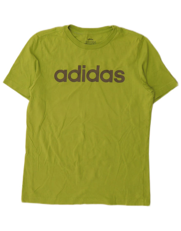 Camiseta Adidas Meninos Graphic Top 13-14 Anos Algodão Verde