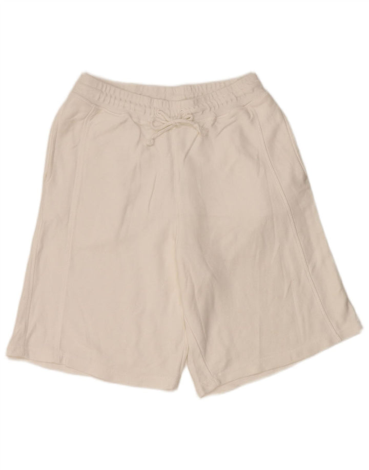 Zara Short de sport homme petit coton blanc