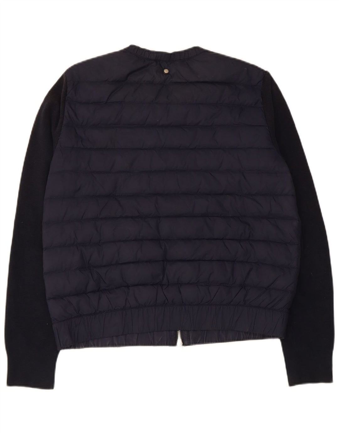 Massimo Dutti Womens Padded Jacket UK 14 Medium Navy Blue Nylon