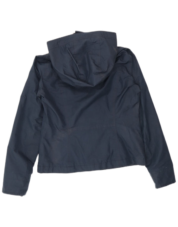 Hollister ženska bomber jakna s kapuljačom UK 10 Mala tamnoplava poliester