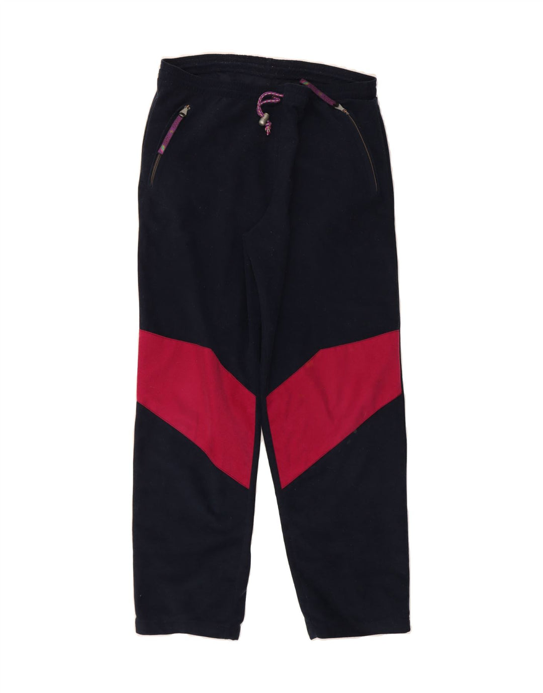 GREAT ESCAPES Mens Tracksuit Trousers Large Navy Blue Colourblock Vintage Great Escapes and Second-Hand Great Escapes from Messina Hembry 