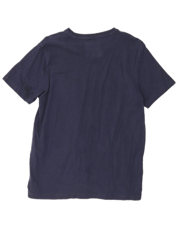 Ανδρικό T-shirt Crew Clothing Top Large Navy Blue από βαμβάκι