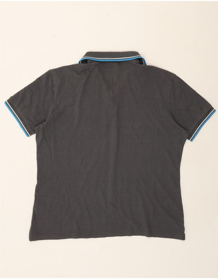 Diadora Mens Polo Shirt XL Grey Cotton