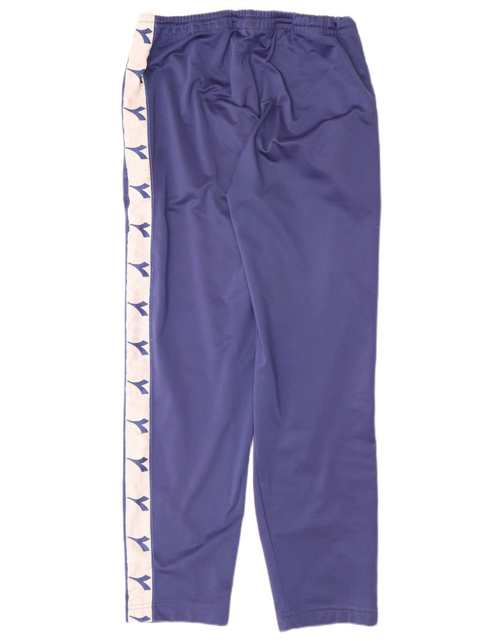 DIADORA Mens Graphic Tracksuit Trousers Large  Blue Colourblock Polyester