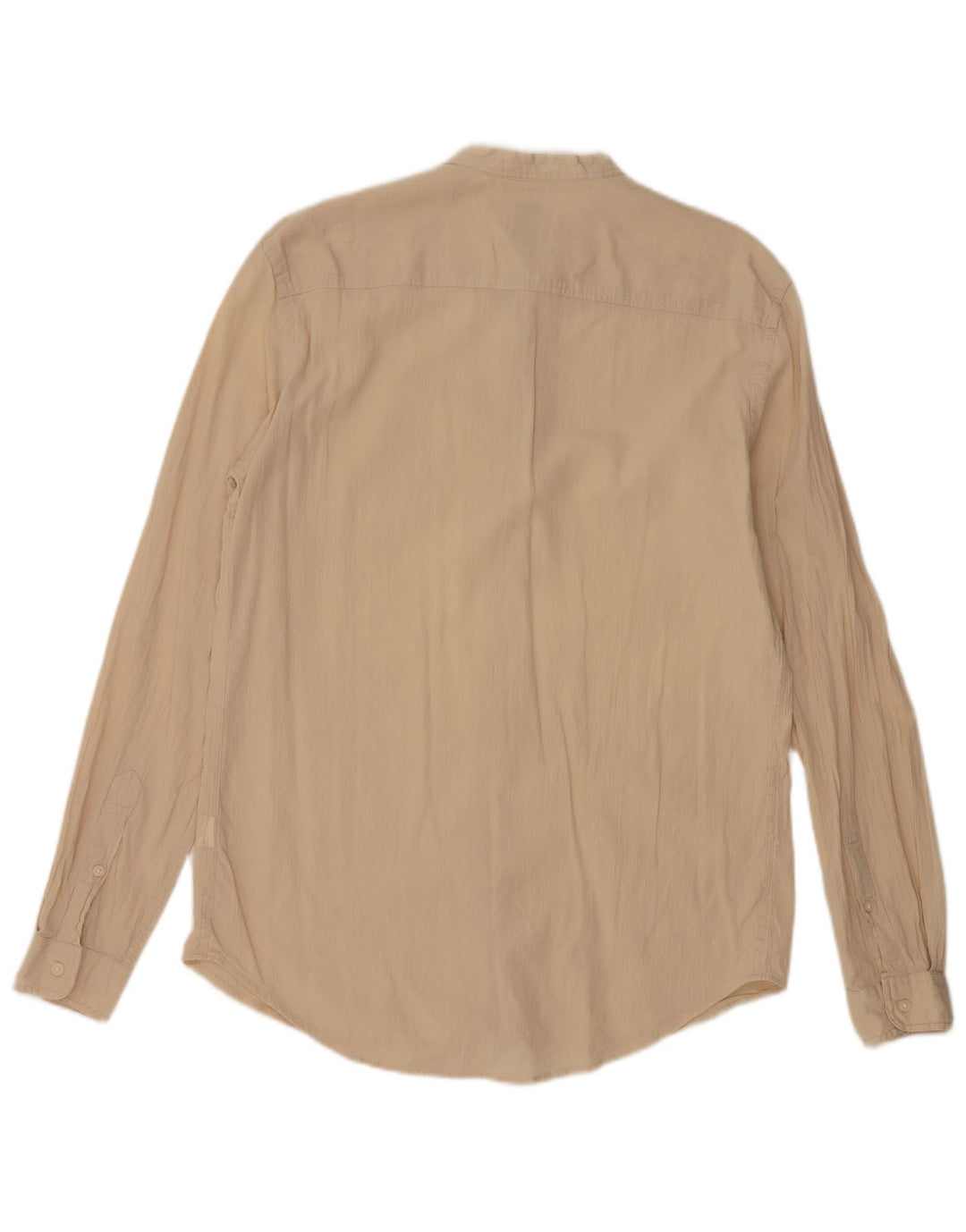 ZARA Mens Shirt Medium Beige Cotton