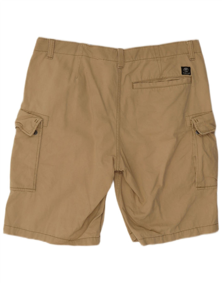 Timberland Mens Cargo Shorts W38 XL Beige Cotton