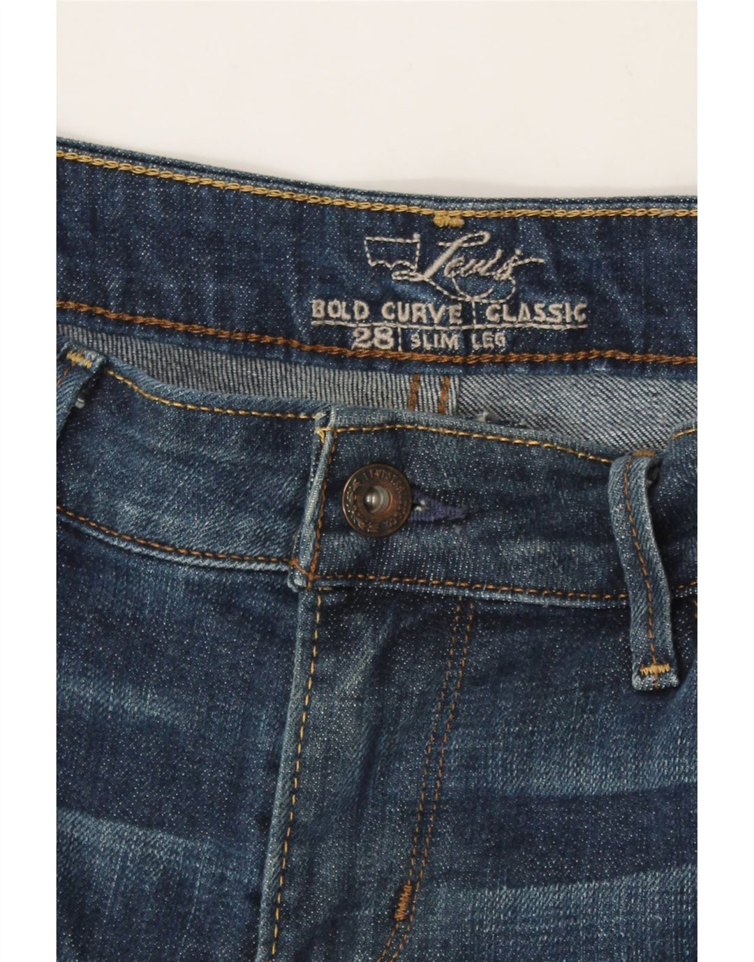 LEVI'S Womens Bold Curve Classic Fit Slim Jeans W28 L32 Blue Vintage Levi's and Second-Hand Levi's from Messina Hembry 