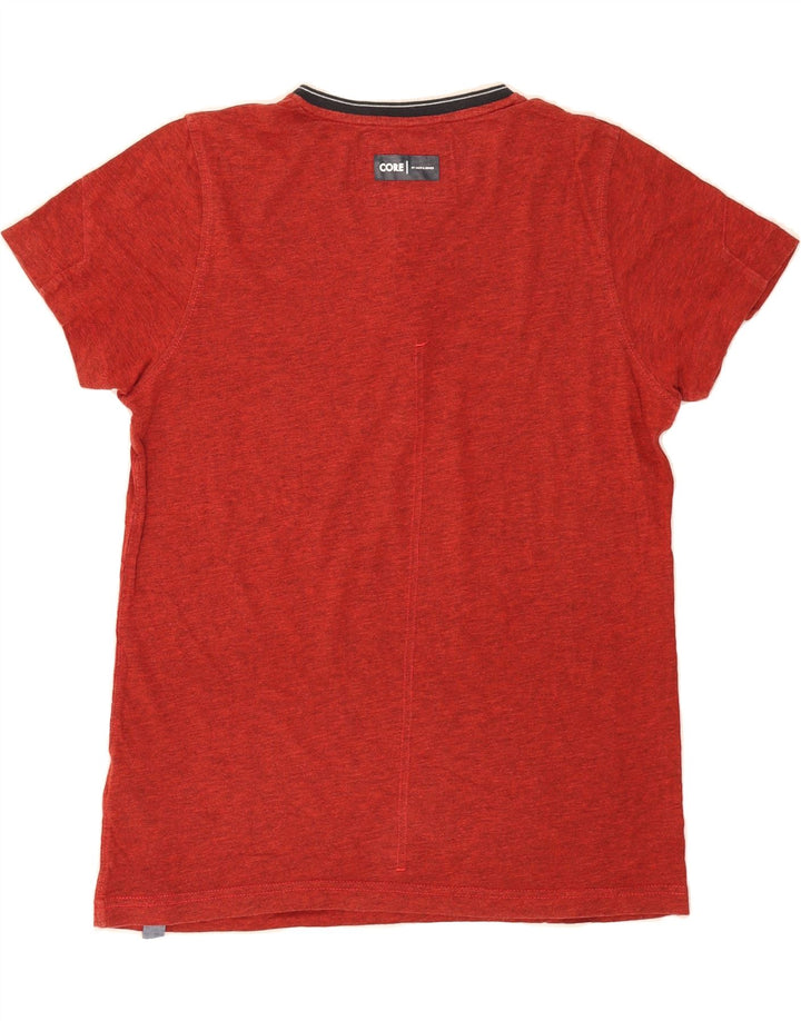 JACK & JONES Mens T-Shirt Top Small Red Flecked Cotton Vintage Jack & Jones and Second-Hand Jack & Jones from Messina Hembry 