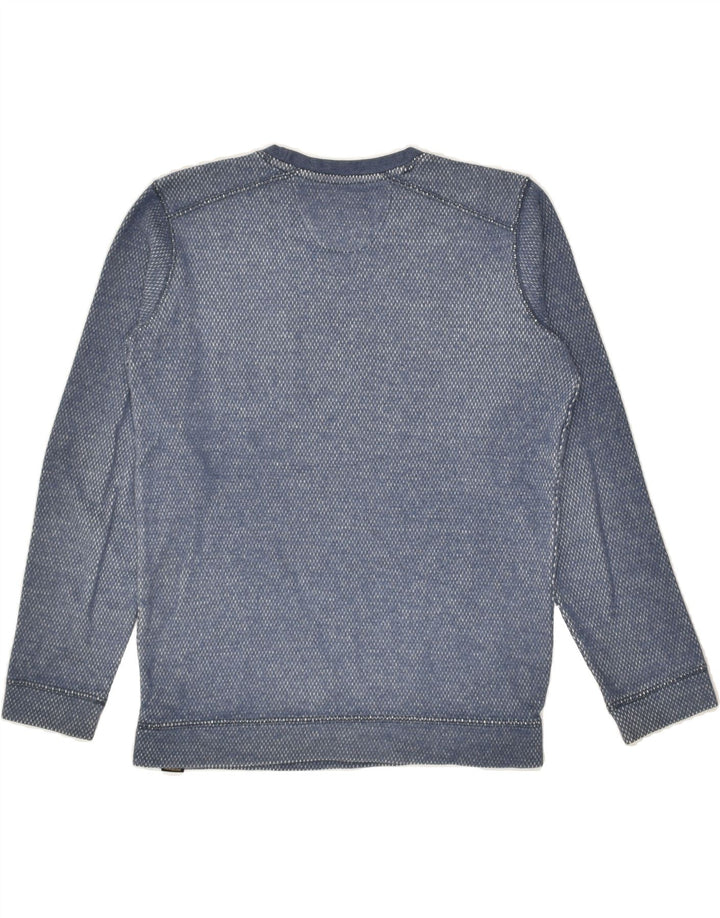 QUIKSILVER Womens Sweatshirt Jumper UK 12 Medium Blue Cotton | Vintage Quiksilver | Thrift | Second-Hand Quiksilver | Used Clothing | Messina Hembry 