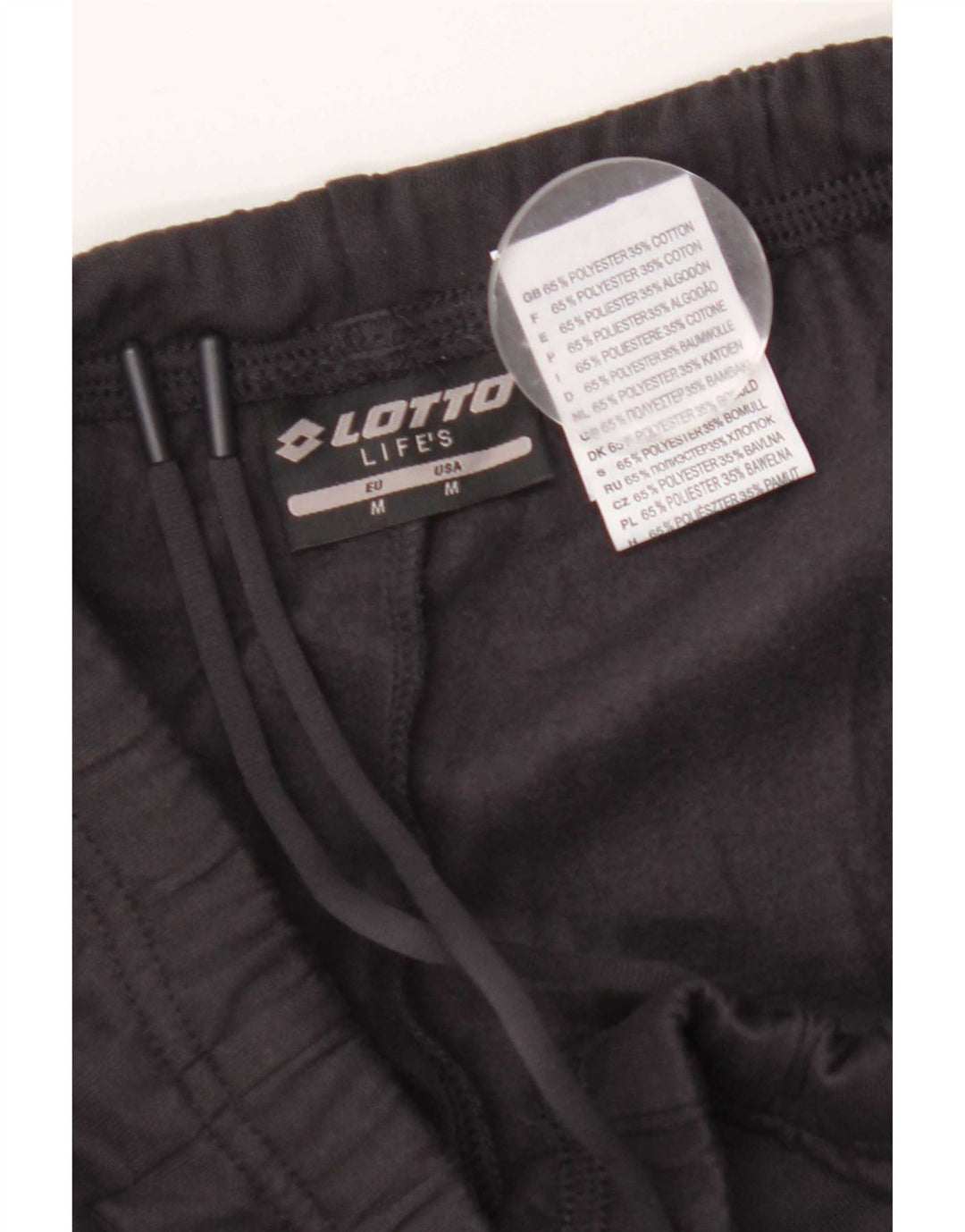Lotto Womens Life's Tracksuit Trousers UK 14 Medium  Black Polyester
