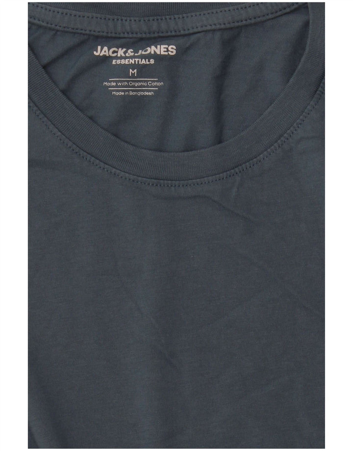 Jack & Jones Hombre Camiseta Top Azul Medio Algodón