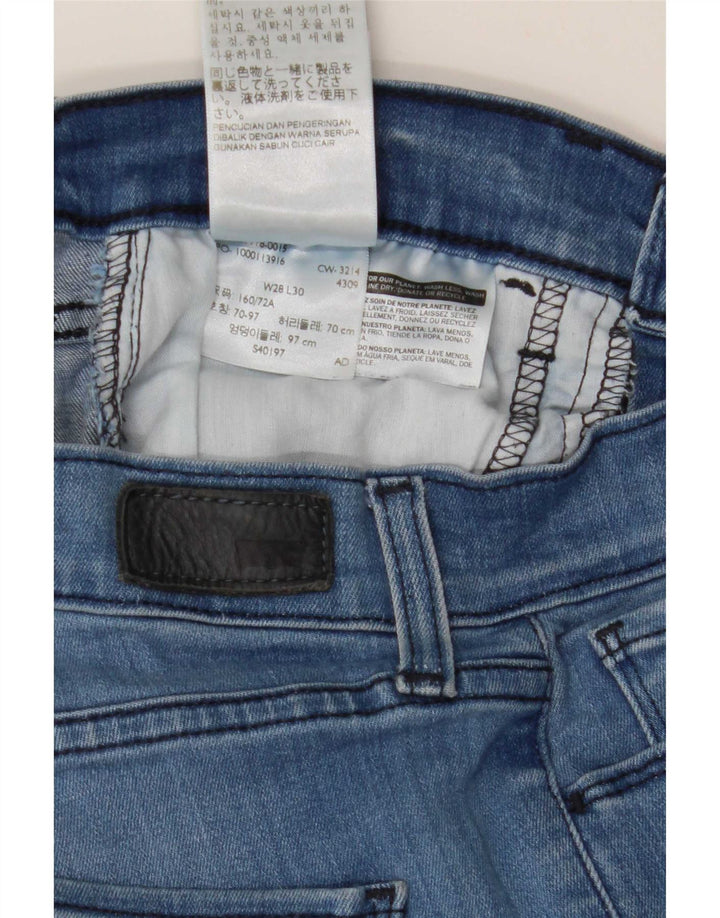 Levi's Womens Skinny Jeans W28 L30 Blue Cotton
