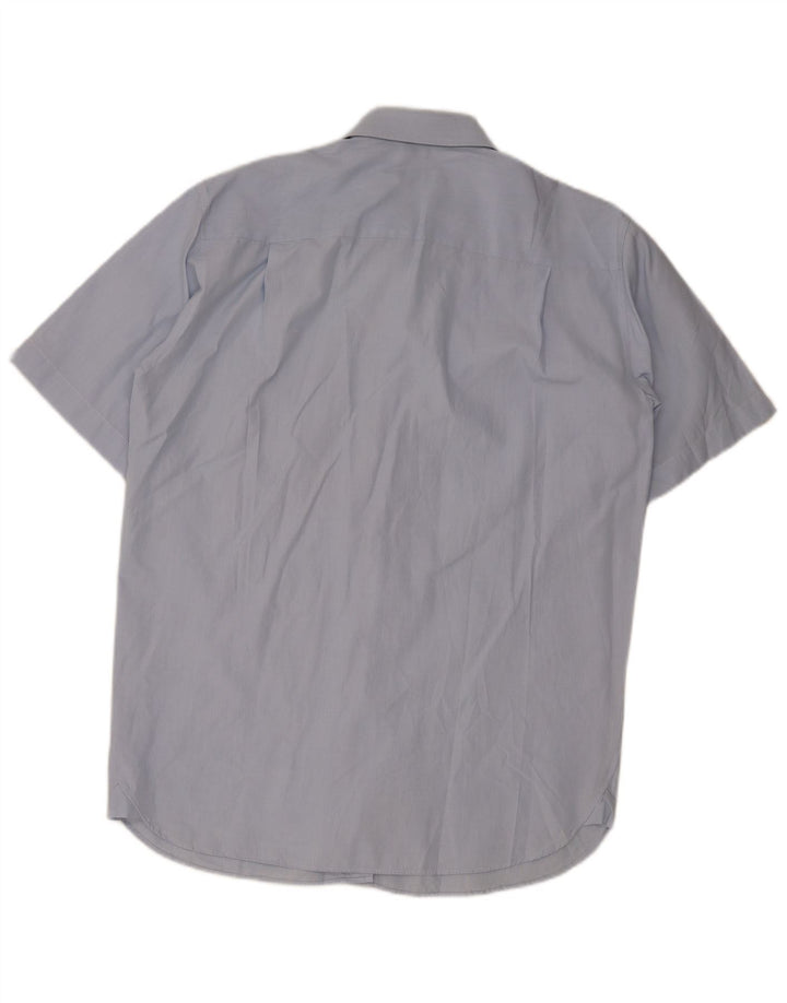 Mila Schon Chemise à manches courtes pour homme Taille 41 16 Large Bleu