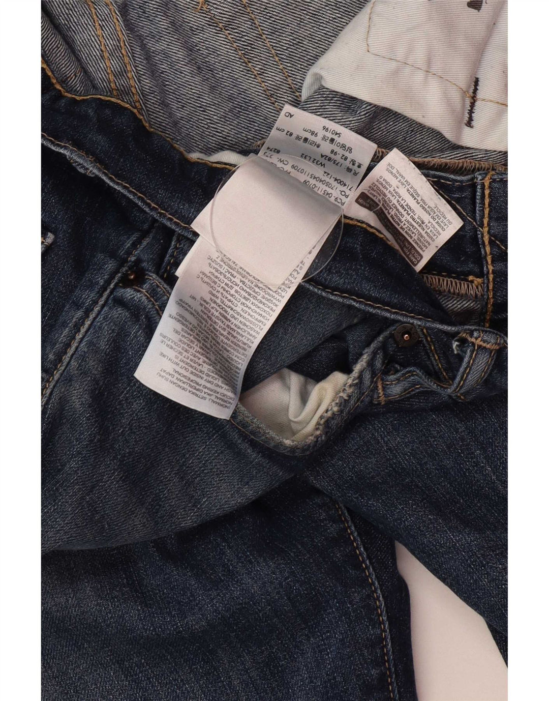 Levi's Mens 511 Slim Jeans W32 L32 Blue Cotton