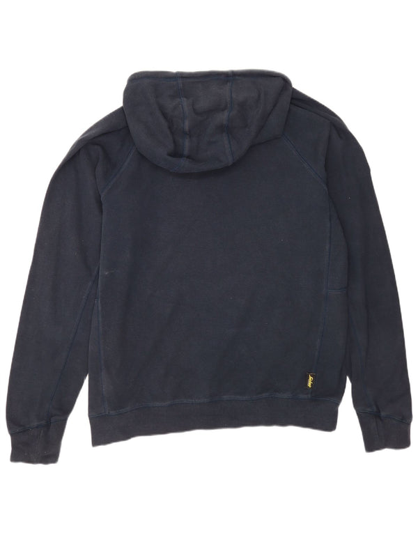 Snickers Pull à capuche graphique pour homme XL en coton bleu marine