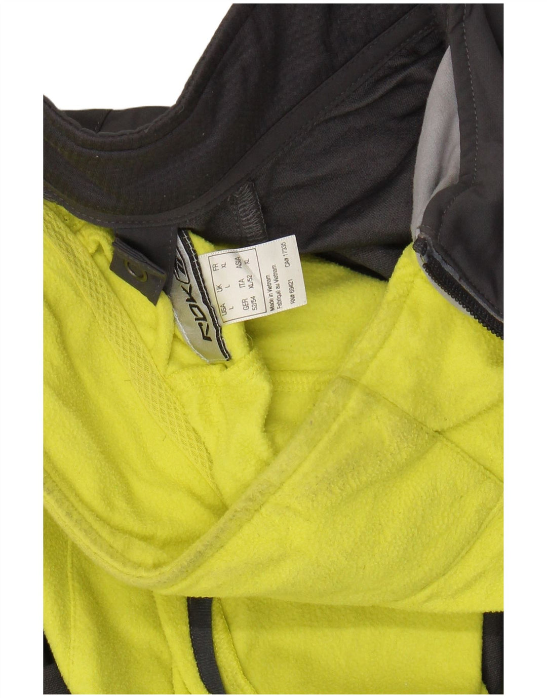 REEBOK Herre Windbreaker Jacket UK 40 Large Grå Colourblock Polyester