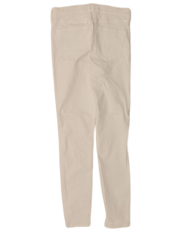 Topshop Damen Jamie Skinny Jeans W30 L30 Weiße Baumwolle