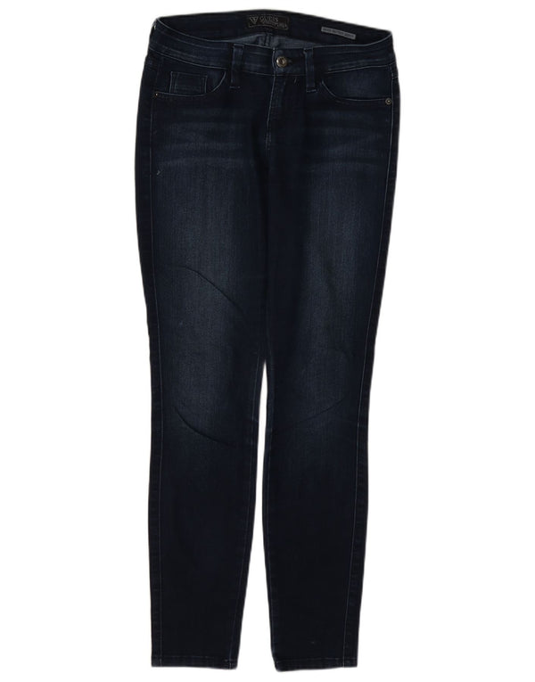Guess Womens Petite Brittney Skinny Jeans W26 L28 Marineblå Bomuld