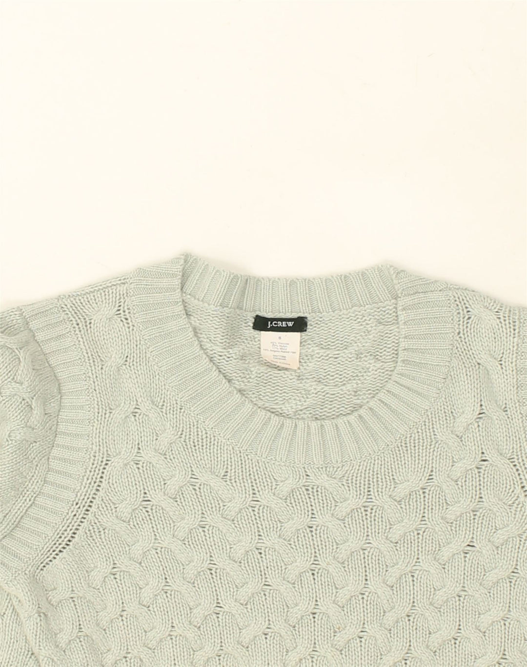 J. CREW Womens Crew Neck Jumper Sweater UK 10 Small Grey Viscose | Vintage J. Crew | Thrift | Second-Hand J. Crew | Used Clothing | Messina Hembry 