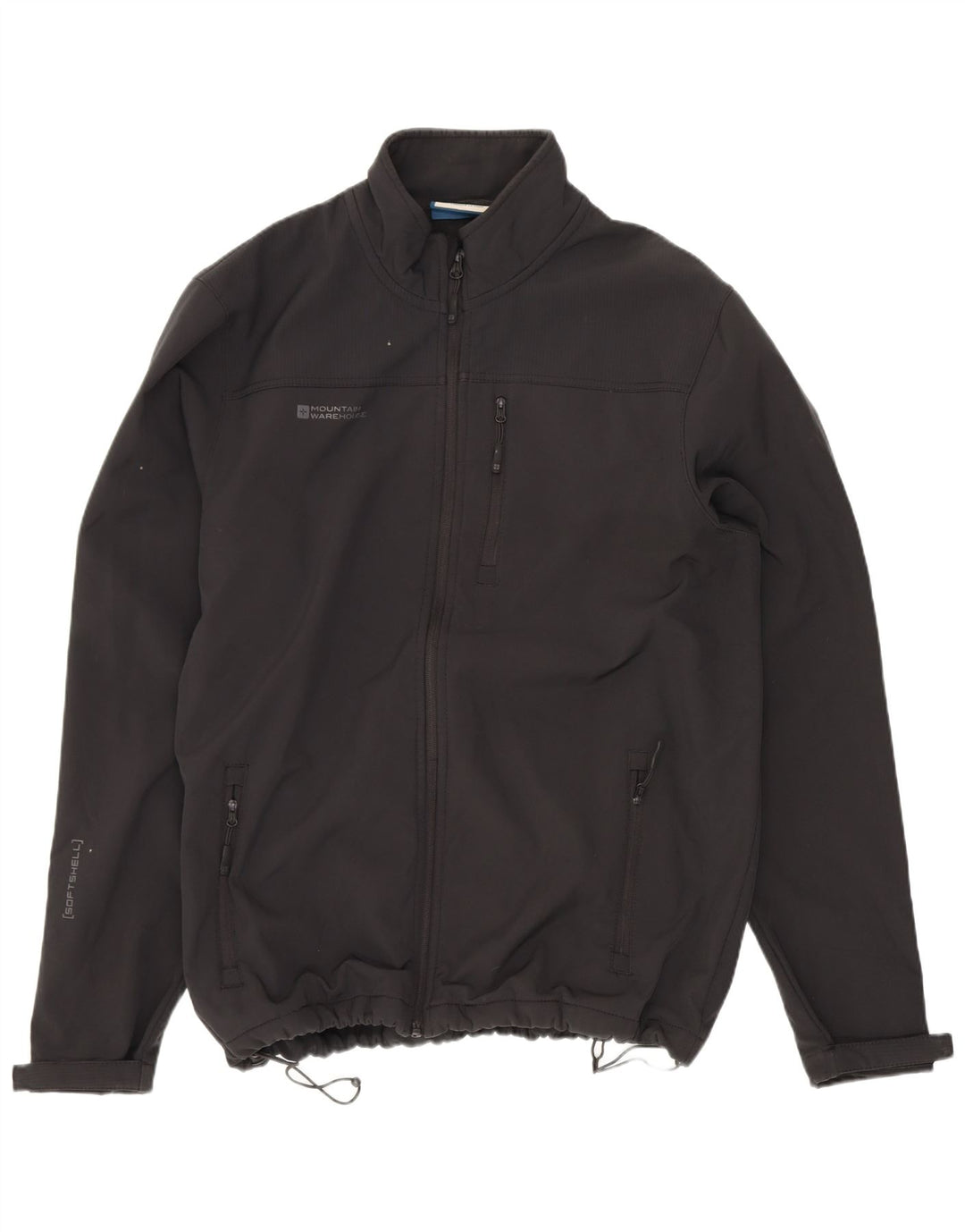 Mountain Warehouse Mens Windbreaker Jacket UK 40 Large Black Polyester