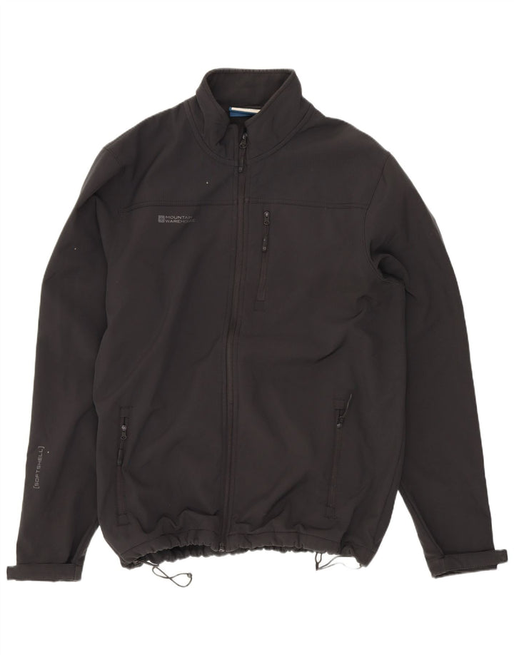 Mountain Warehouse Mens Windbreaker Jacket UK 40 Large Black Polyester