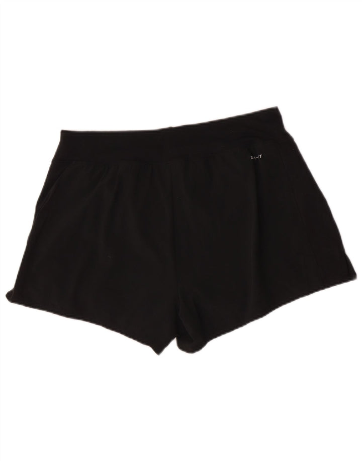 Nike Womens Dri Fit Sport Shorts UK 12 Medium Black Polyester