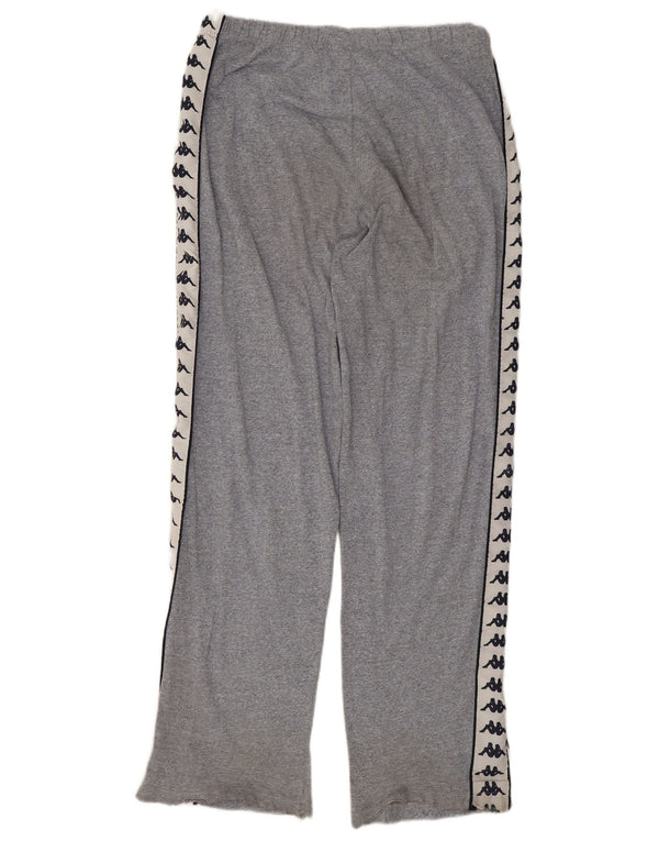 Pantaloni da tuta con grafica Kappa da uomo, grandi, in cotone color block grigio