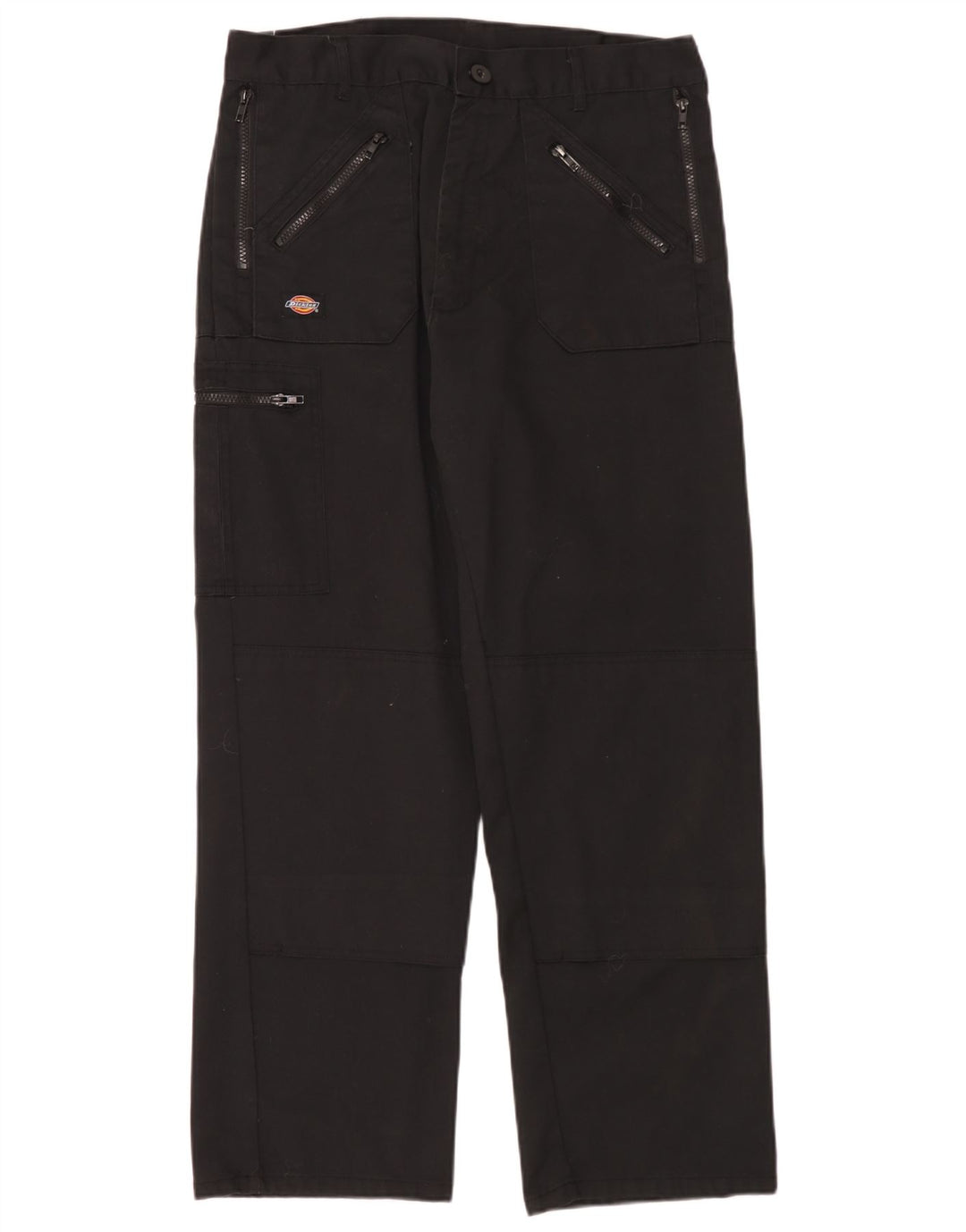 Dickies Mens Straight Cargo Trousers W34 L30 Black Polyester