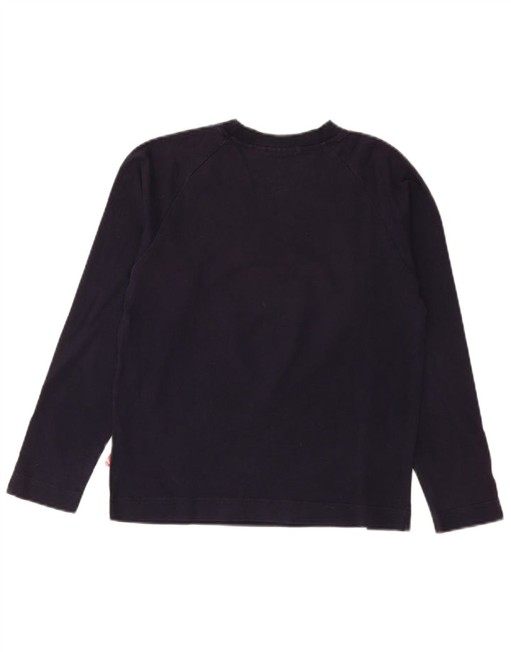 Puma Boys Graphic Top Maneca Lunga 9-10 Ani Bleumarin