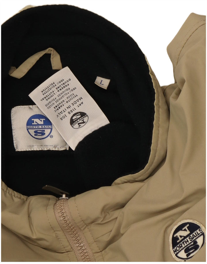 North Sails Herren Bomberjacke UK 40 Large Beige Polyamid
