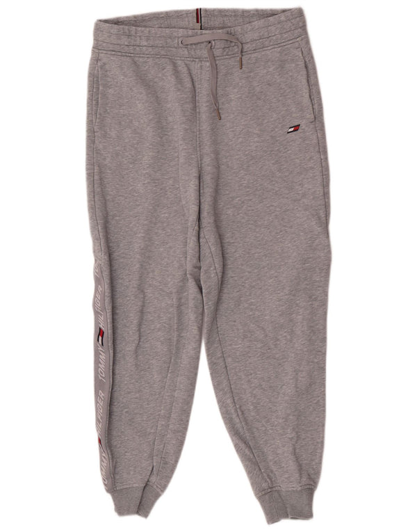 Tommy Hilfiger Mens Graphic Tracksuit Trousers Joggers Small Grey Sports
