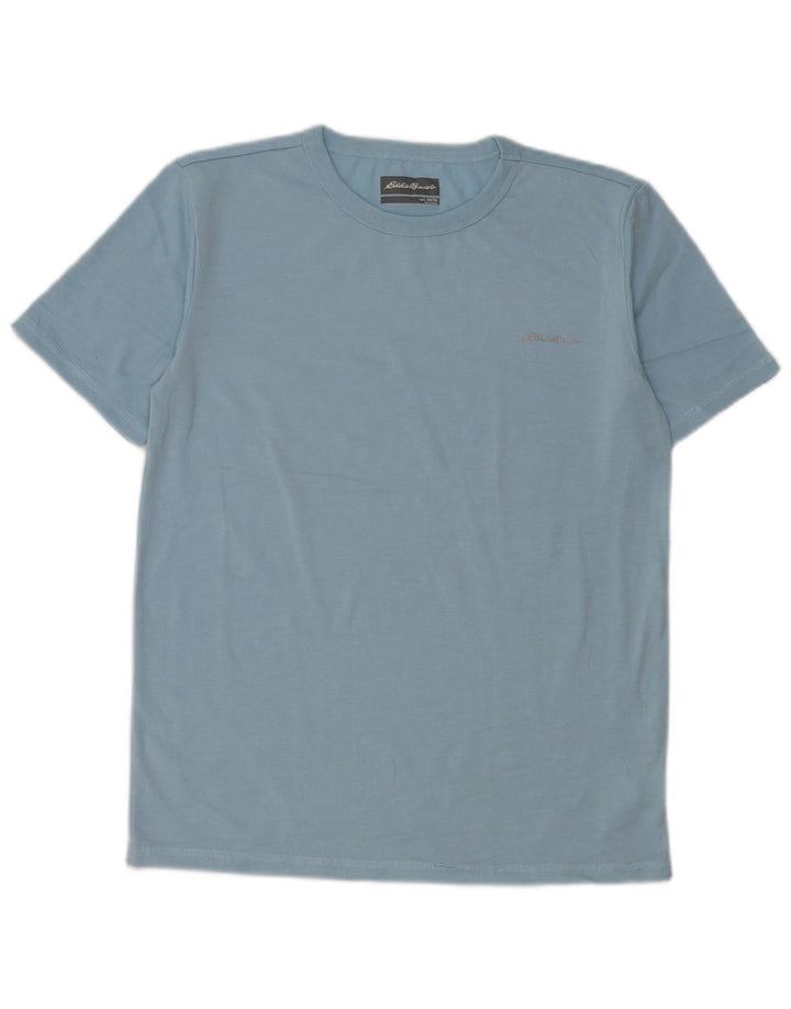 EDDIE BAUER Boys T-Shirt Top 14-15 Years Large Blue Polyester