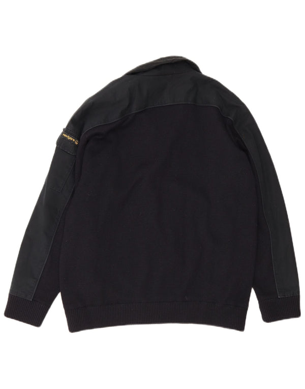 Navigare Ανδρική πλεκτή φούτερ με φερμουάρ 1/4 Jumper Medium Navy Blue Sports