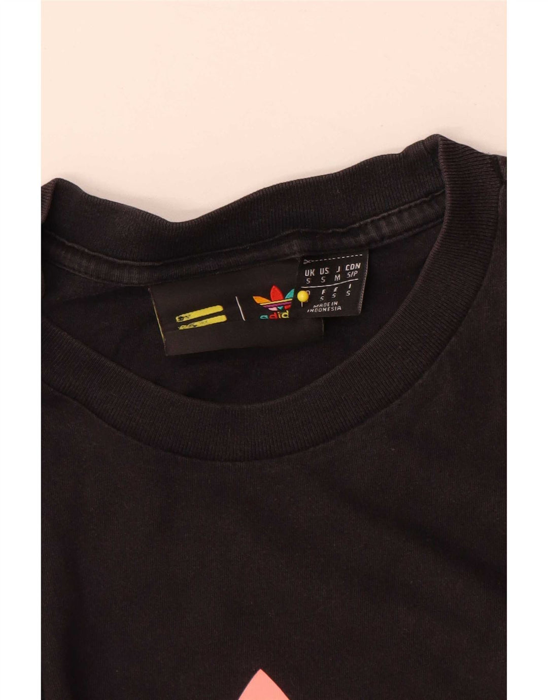 Adidas Womens Pharrell Williams Graphic T-Shirt Top Small Black Cotton