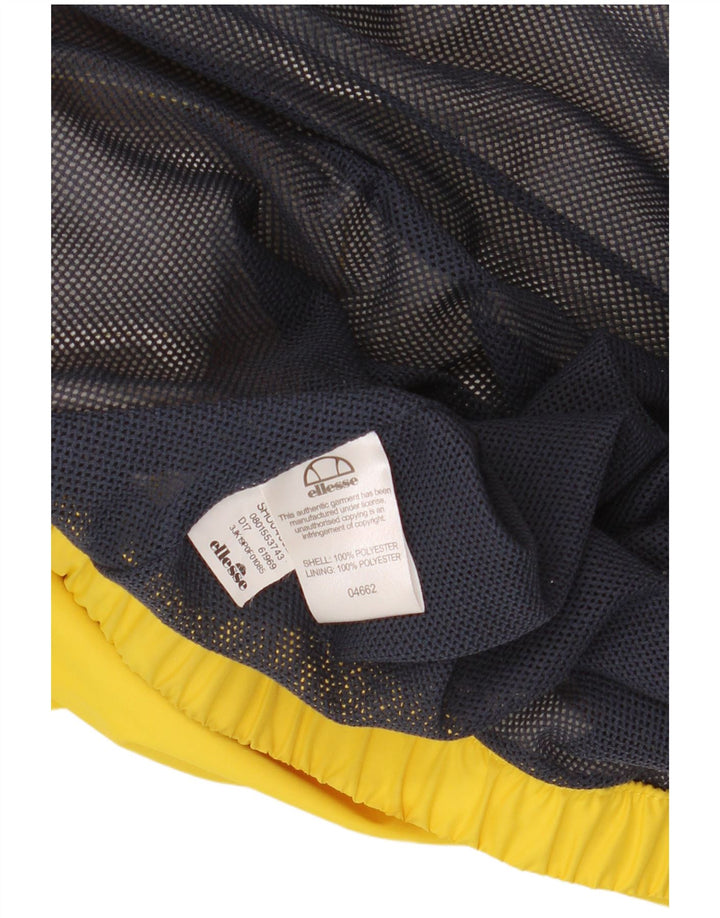 ELLESI Womens Graphic Hooded Anorak Jacket UK 14 Medium Yellow Polyester